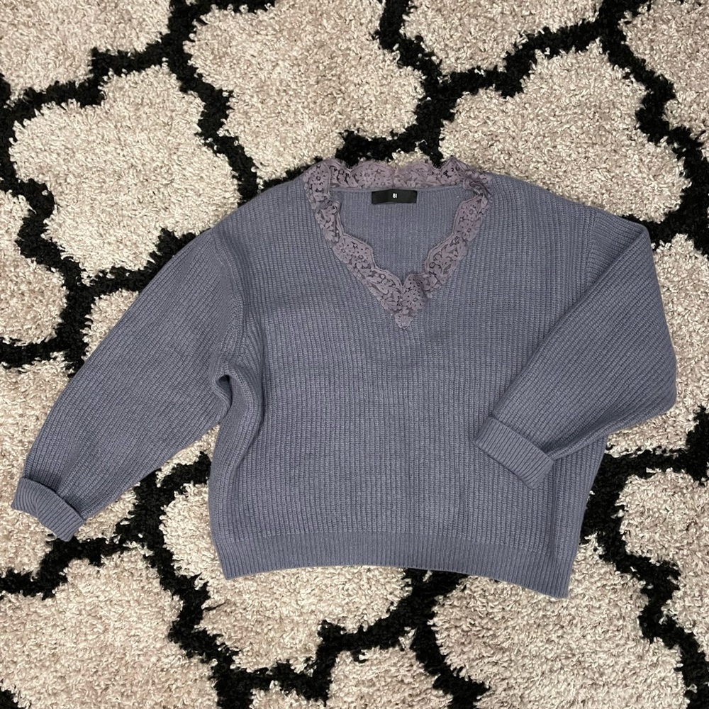 Vintage Oversized V-Neck Sweater